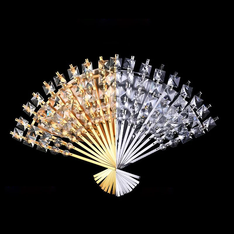 led e14 Фанк Хрустальные Нержавеющие Стали Светодиодные Лампы Светильники.бра.бра