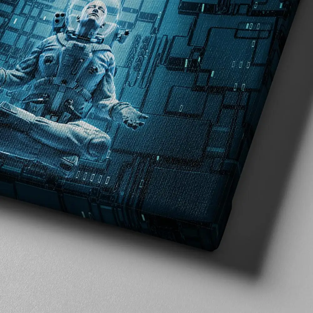Meditating astronaut