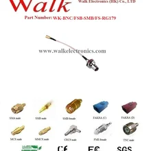 SMB Женский bnc-коннектора для rg179 кабель BNC SMB rg179 кабель, кабель с байонетным коаксиальным разъемом антенны