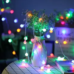 1,5 м светодио дный 10 светодиодный Звездный светодио дный свет струны светодиодный шар мигающий струн открытый водостойкий Рождественский