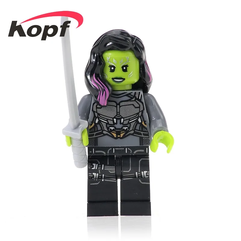 

Single Sale Super Heroes Building Blocks Rocket Raccom Model Yondu Brick Figures Plastic Dolls For Children Toys XH 609