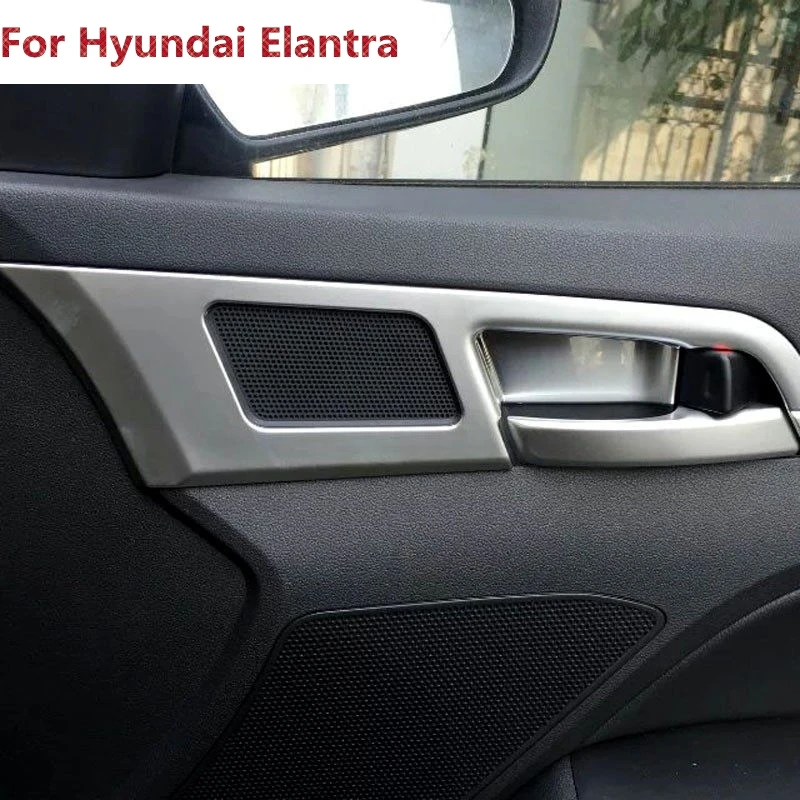 Us 24 7 32 Off For Hyundai Elantra 2016 Avante 2015 Abs Chrome 4pcs Interior Door Handle Bowl Cover Trims Decoration Car Accessories 2018 In