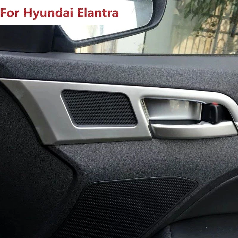 Для Hyundai Elantra 2016/Avante 2015 ABS хром 4 шт. внутренняя дверная ручка чаша крышка планки