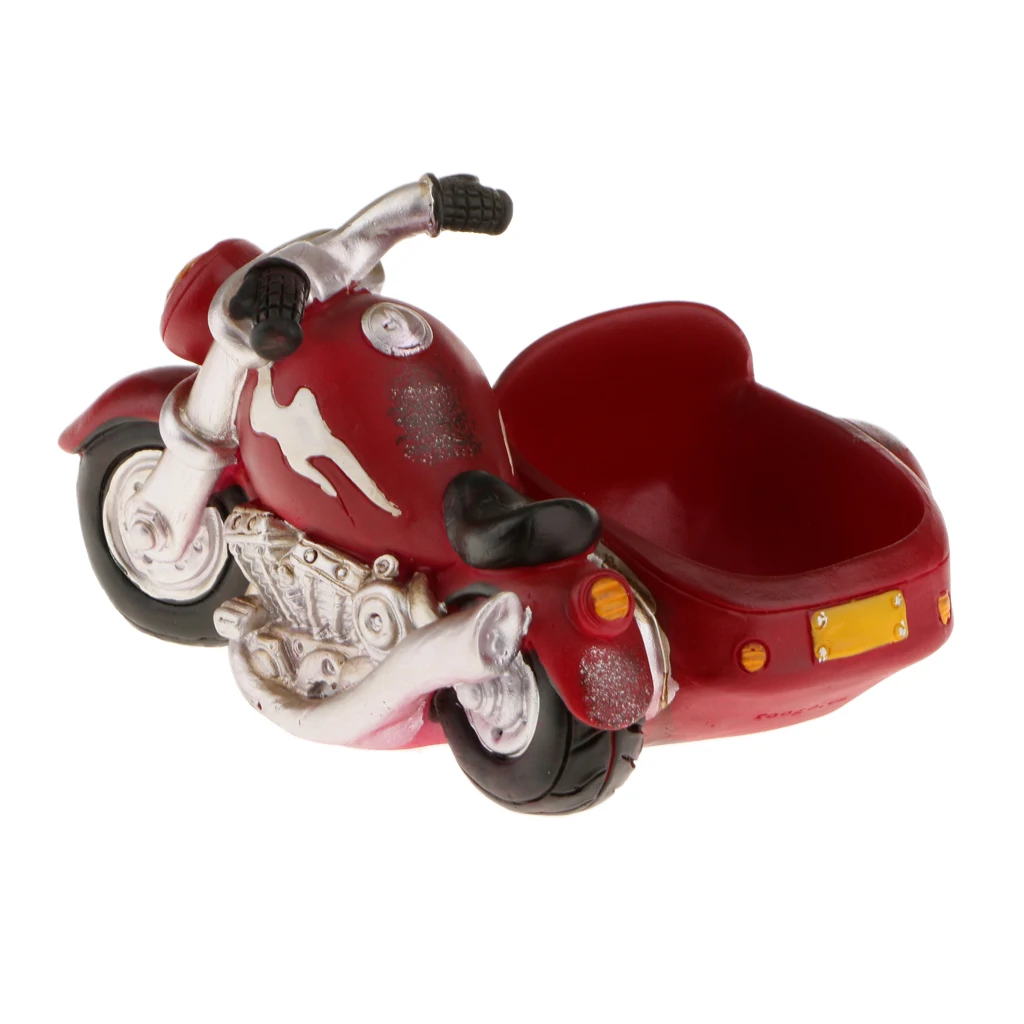Retro MOTORCYCLE Resin Cacti Succulent Plant Flower Bed Home Garden Planter