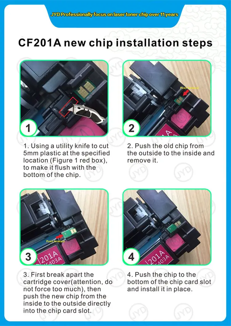 201a new chip installation steps__