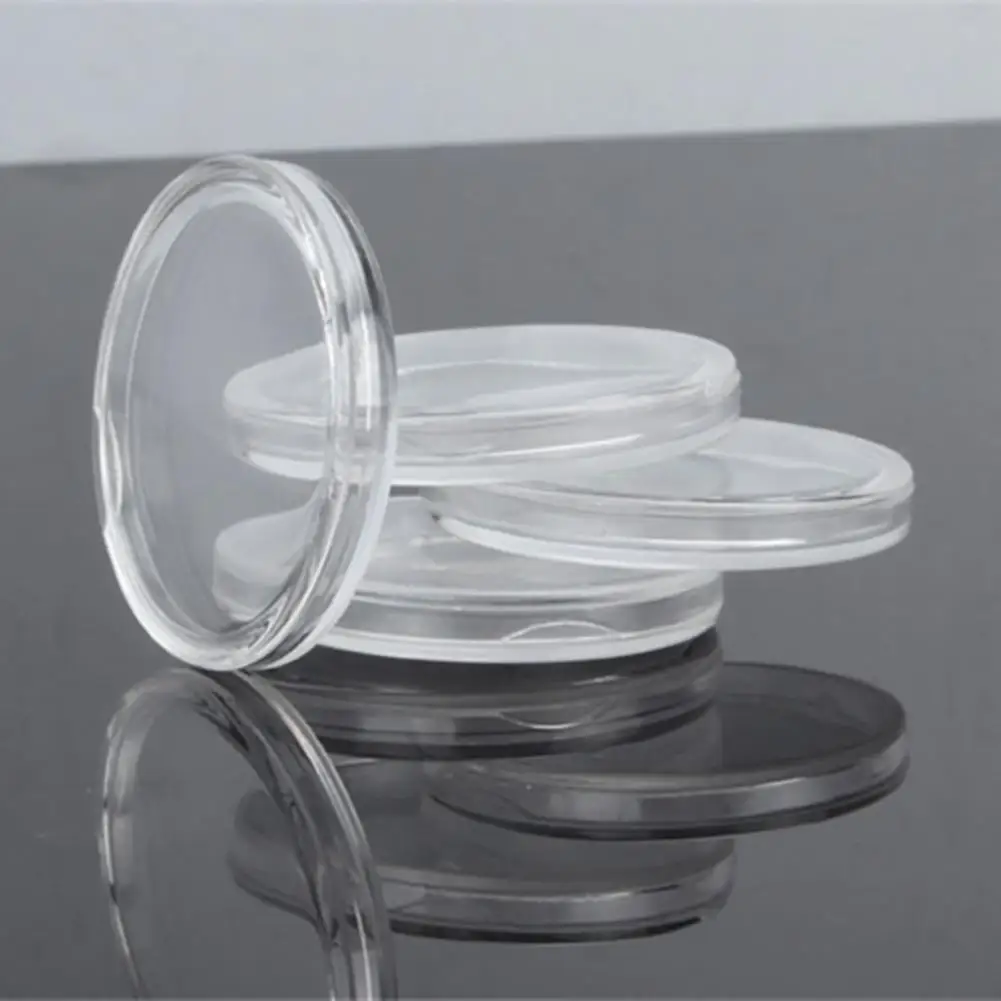 100Pcs/Box Coin Storage Box Clear 30mm Round Boxed Holder Plastic Storage Capsules Display Cases Organizer Collectibles Gifts 100Pcs/Box Coin Storage Box Clear 30mm Round Boxed Holder Plastic Storage Capsules Display Cases Organizer Collectibles Gifts