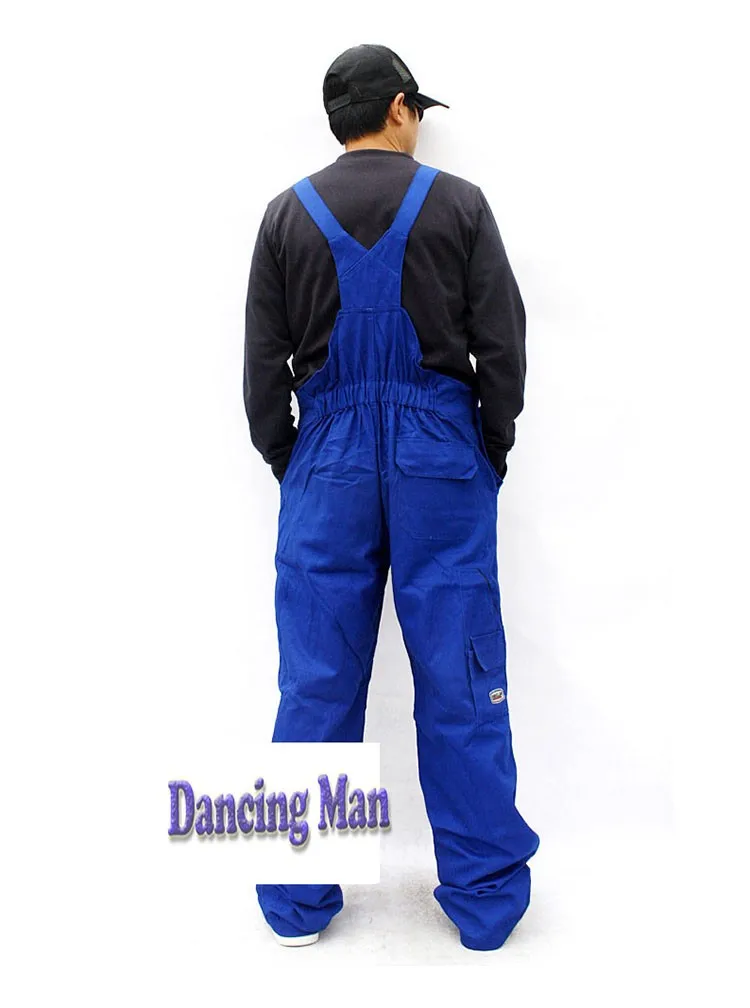 CCGK bib overalls men work coveralls repairman strap jumpsuits pants sleeveless wear-resistance working uniforms plus size S-3XL (6)