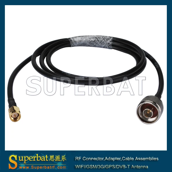USA-CA RG174 SMC Female Angle to BNC FEMALE BIG BULKHEAD Coaxial RF Pigtail Cab