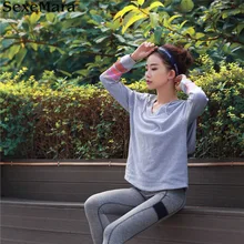 2017 New womens autumn long sleeve hoodie quality Women Running hoodie Fitness Yoga gym loose sweater hooded grey black
