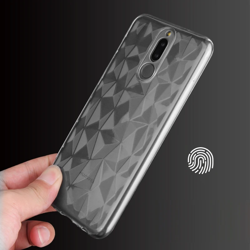 For Huawei Mate 10 Lite Nova 2i Honor 9i Maimang 6 Case Ultra Thin Transparent Soft TPU Phone Bags 3D Diamond Cases Cover