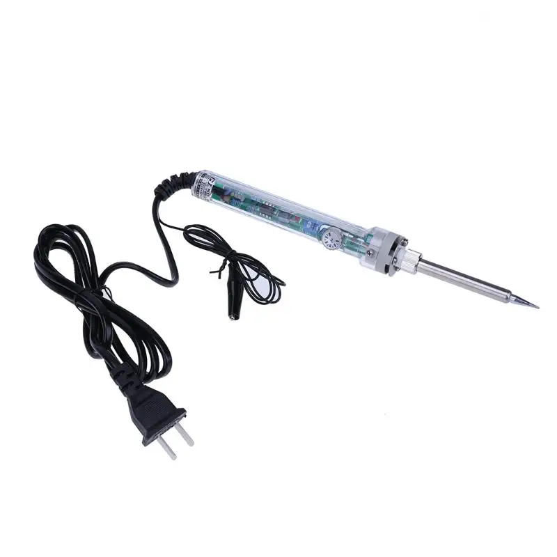 США Plug AC 200 В 60 Вт Регулируемый Температура внутренняя Отопление электросварки припоя паяльник ручка тепло Pencil Tool