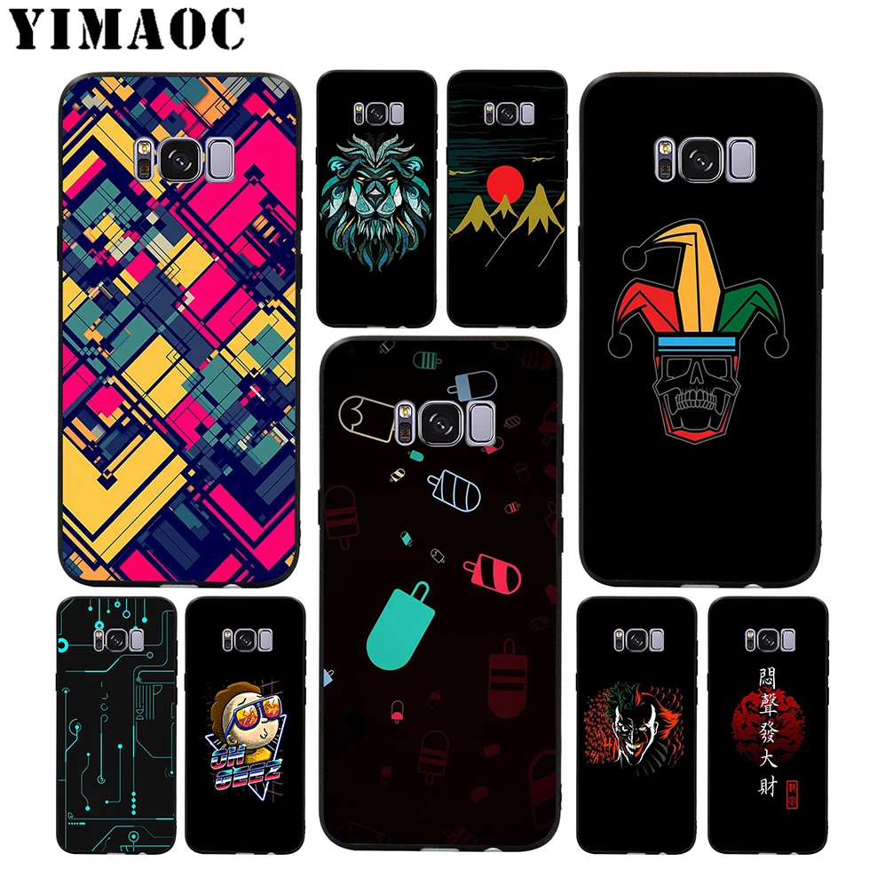 YIMAOC Rick Joker Abstract Cool Soft Case for Samsung Galaxy S10 S10e S9 S8 A6 Plus S7 S6 Edge A7 A5 A3 J6 Note 9 8 |