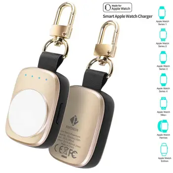 

Wireless Charger Power Bank for Apple Watch 1 2 3 4 Portable Travel Outdoor Mini External Battery Pack KeyChain Wireless Charger