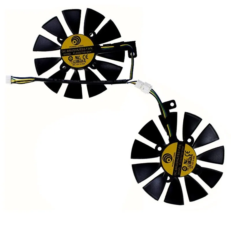

2pcs/Lot VGA GPU cooler Fan GTX 1070/1060 graphics card fan for asus dual GTX1060 GTX1070 Video cards cooling