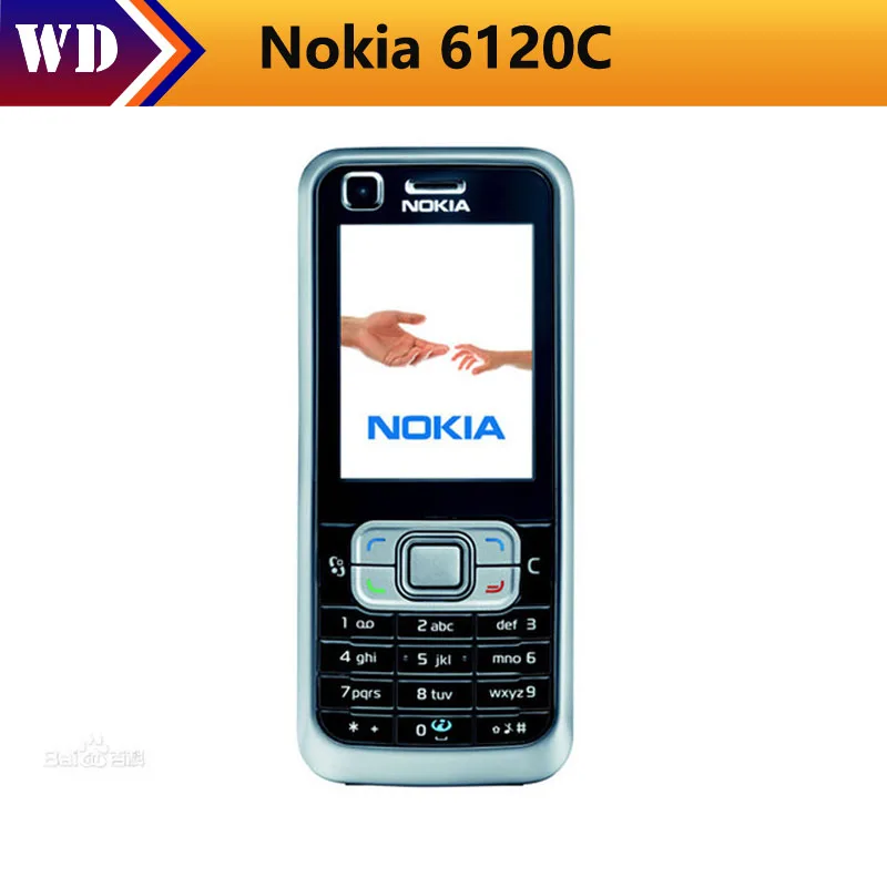 

Unlocked Original Nokia 6120 Classic Mobile Phone 6120c Smartphone MP3 Player Bluetooth 3G Mobile Phone