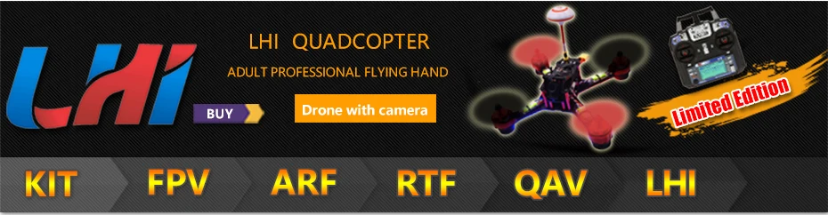 Квадрокоптер с камерой Rtf rc самолет мини qav 210 мм углеродного волокна quadcopter рамка для fs I6+ RC-007 3D VR 5.8 Г 40CH Дюйма HD FPV Видео очки Экран