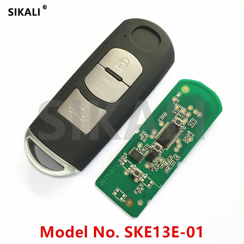 

3 Buttons Remote Smart Key for SKE13E-01 433MHz for CX-3 CX-5 Axela Atenza Car Control Alarm for Mazda