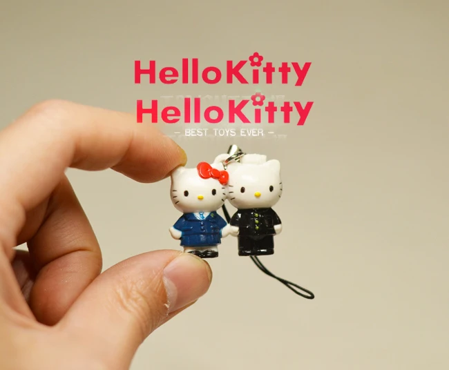 G596 hello kitty японский аниме Рисунок ПВХ брелок-подвеска для мобильного телефона ремень