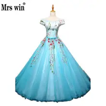 Пышное Платье короткий рукав элегантное платье с вырезом "лодочка", длина до пола, классический вышитая бальное платье Карамельный цвет Выходные туфли на выпускной