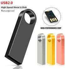 Новый высококачественный водонепроницаемый металлический usb-накопитель Memoria Pendrive 32 Гб 64 ГБ 16 ГБ 8 ГБ USB флеш-накопитель 128 Гб карта памяти U диск