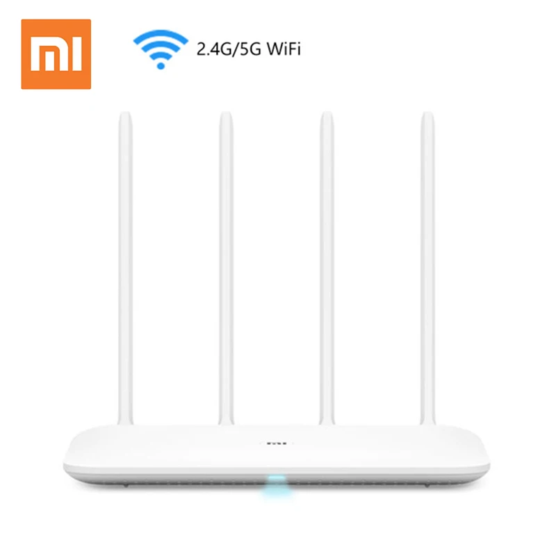 

Original Xiaomi WiFi Router 4 WiFi Repeater 2.4G 5GHz 128MB DDR3-1200 Dual Band Dual Core 880MHz APP Control Wireless Router