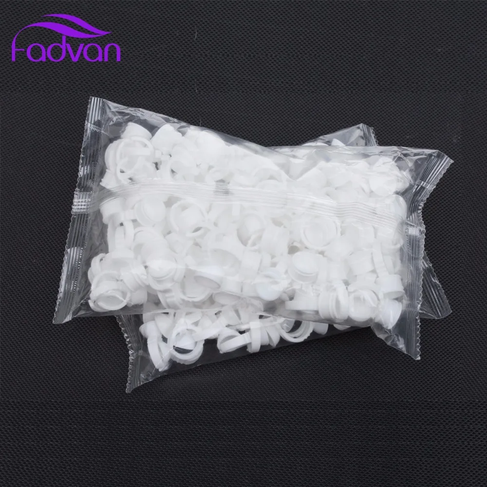 

Fadvan 100 Pieces/Set Eyelash Extension Glue Rings Glue Holder Tool Kit Set Professional Makeup Disposable Adhesive Eyelash