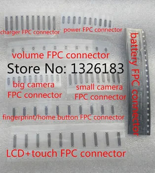 

50set/lot 8 in 1 full set for iPhone 7 7G 4.7" LCD/touch power volume fingerprint home button camera charger GPS FPC connector