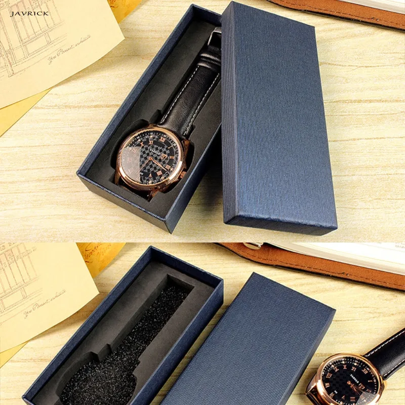 JAVRICK чехол для хранения часов длинный тип ювелирные изделия Элегантные наручные часы подарок дисплей подарки упаковка органайзер
