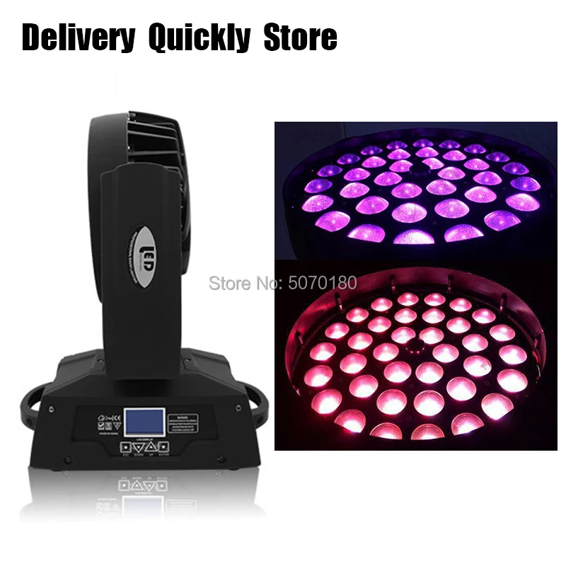 

Fast delivery high bright Led RGBW Wash Moving Head with zoom function good Use for Home entertainment party KTV Night Club