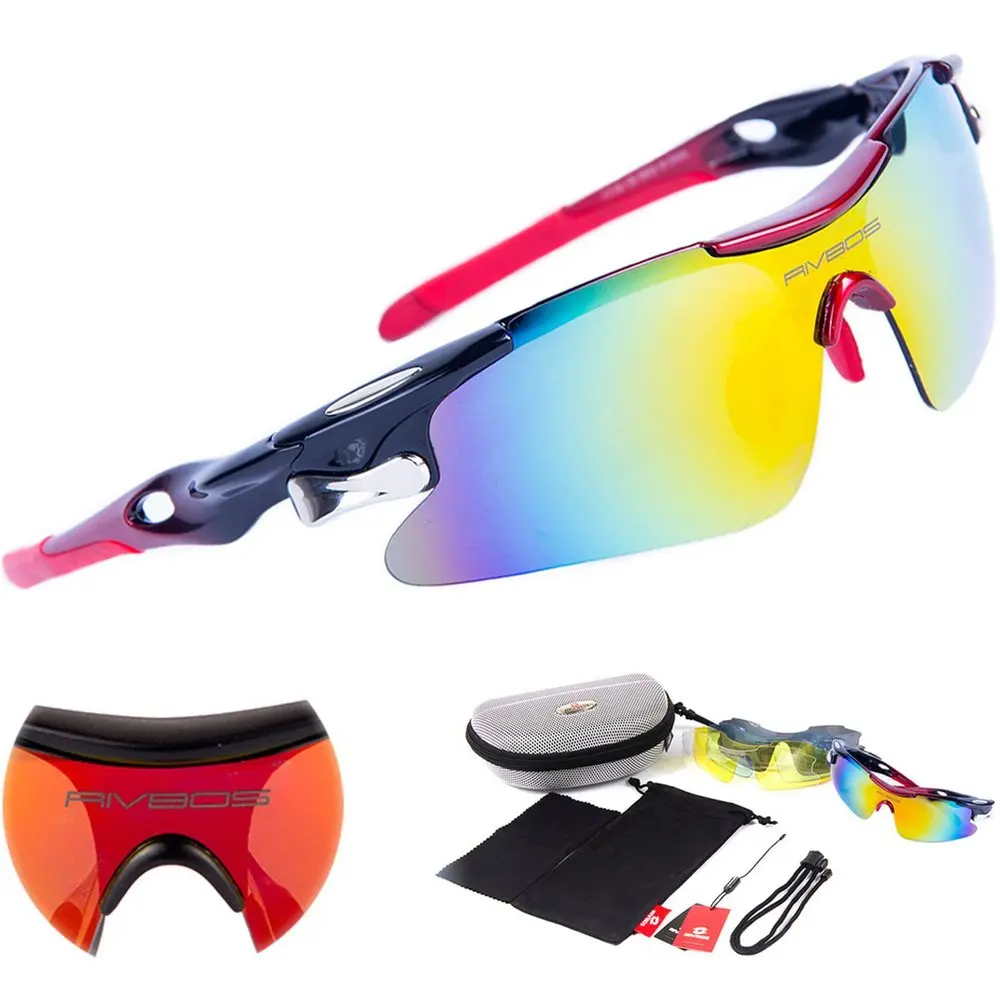 Новинка, профессиональные велосипедные очки, поляризационные солнцезащитные очки, велосипедные очки, 5 сменных линз, велосипедные, походные, спортивные очки