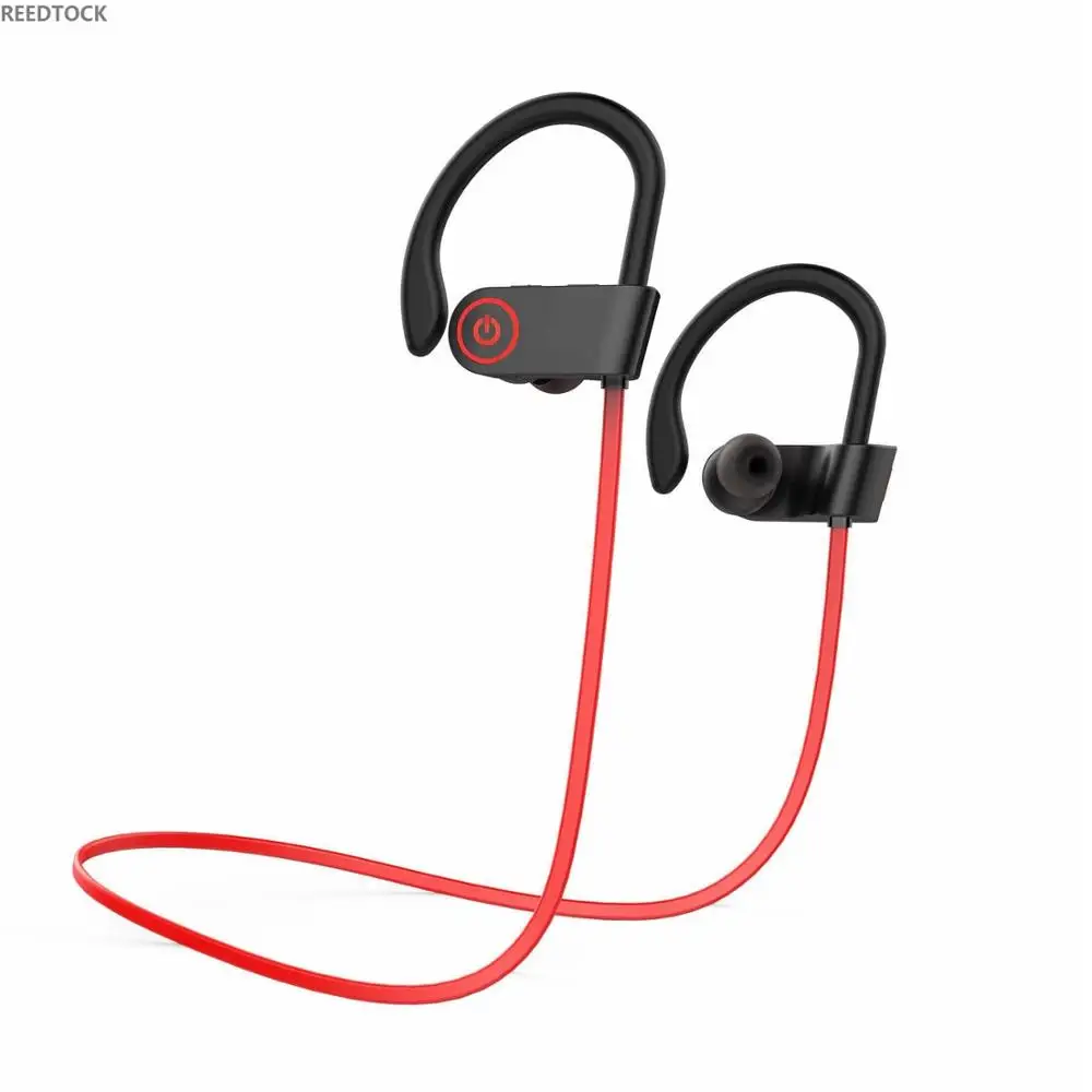 Спортивные беспроводные Bluetooth наушники с защитой от пота гарнитура IPX4 бас