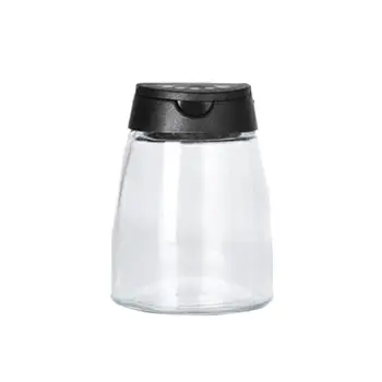 

4pcs Seasoning Bottle Glass Condiment Transparent Barbecue Spice Pot Pepper Shaker Salt Jar Cruet Container for Kitchen