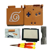 Новое поступление GBASP основной В виде ракушки для gameboyadvance SP Замена Корпус чехол для nintendosp Ретро Наруто оранжевый Цвет В виде ракушки