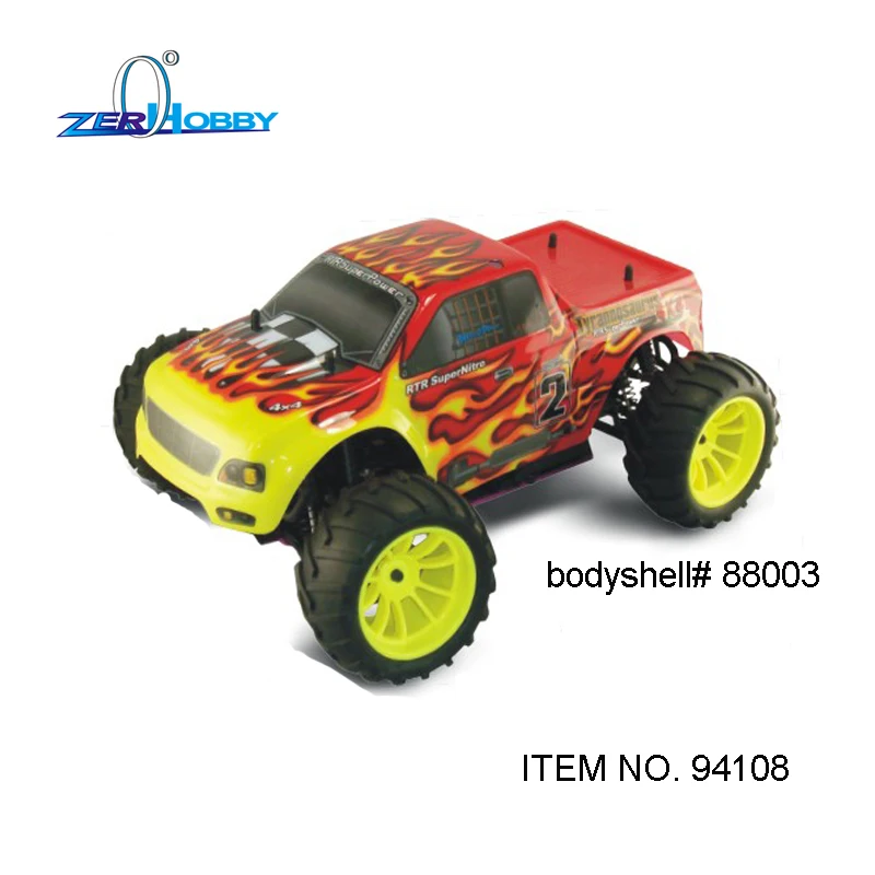 RC автомобиль 1/10 HSP с нитро питания 4WD внедорожный монстр грузовик 18CXP двигатель