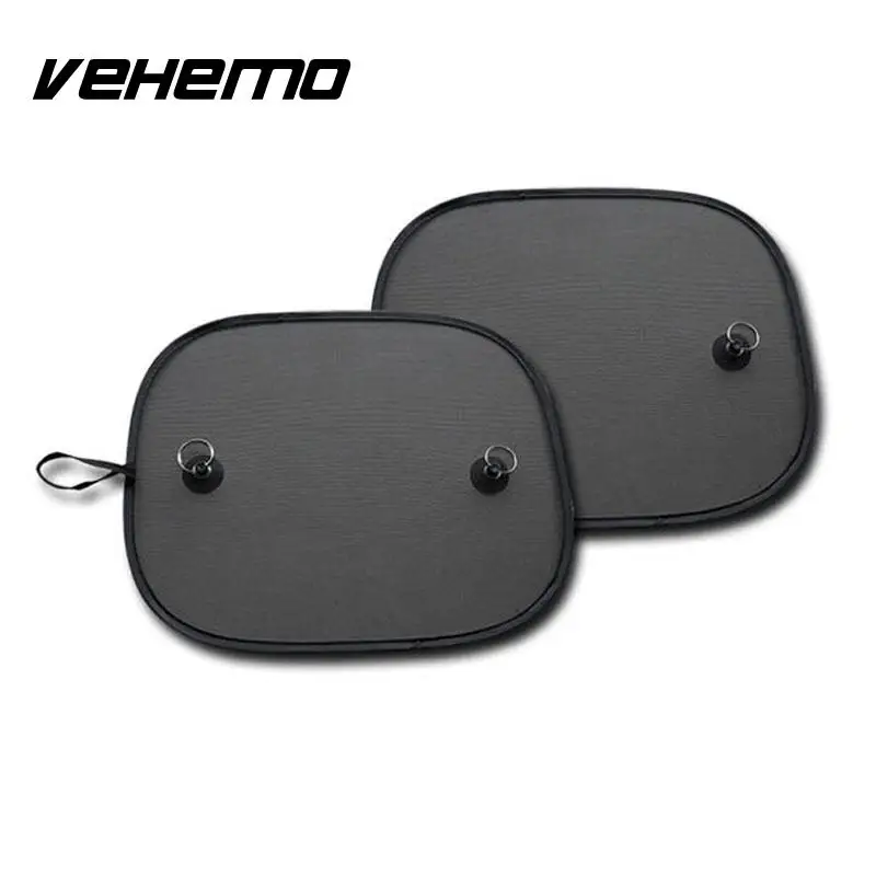 Vehemo 2 шт. черный сетчатый Автомобильный солнцезащитный чехол с защитой от