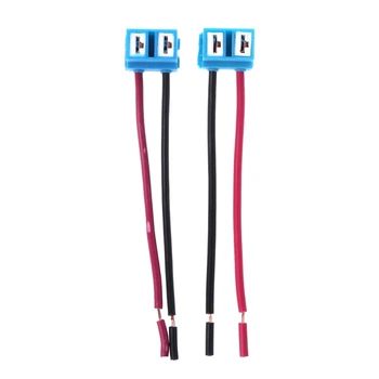 

2pcs H7 Connector Female Ceramic Sockets Auto Car Bulb Lamp Adaptor With Wire