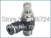 

JSC 12-04 Tube size12MM,Thread 1/2 Pneumatic hose fittings flow control valve