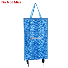 Не пропустите Складные портативные хозяйственные сумки большой емкости для покупок, органайзер для еды, сумка на колесиках, сумка, купить Сумка для овощей