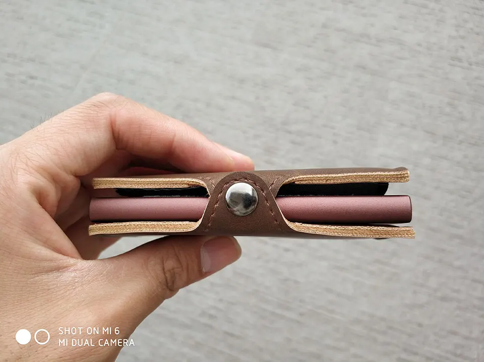 RFID Блокировка винтажный кожаный кредитный держатель для карт мужской металлический алюминиевый сплав Бизнес ID визитница тонкий кошелек чехол для карт кошелек