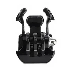 2 pc Base de Adaptador de Montagem Buckle Para Gopro Hero 5 4 3 2 SJCAM SJ4000 Xiaomi Yi Car Cabeça Chata capacete Curvo Peito Cinta Cinto de Suporte