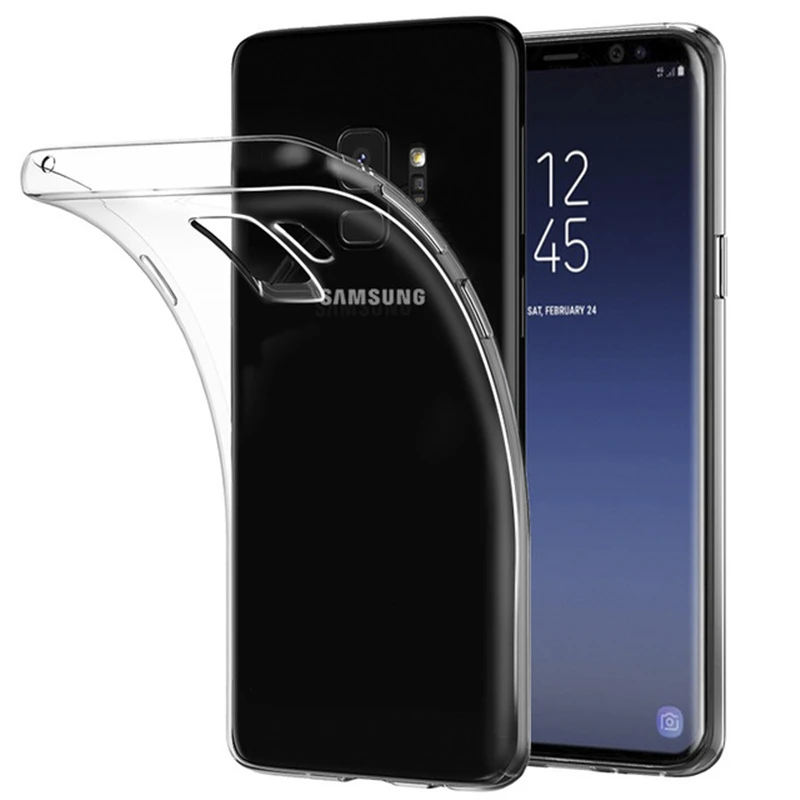 

PAWPAW For Samsung Galaxy A6 A8 Plus 2018 Ultra Thin Back Cover Soft Clear Phone Case For Samsung Galaxy S8 S9 Plus S7 S6 Edge