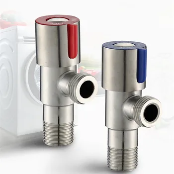 

2pcs Angle Valves SUS304 stainless steel brushed finish filling valve Bathroom Accessories Angle Valve for Toilet Sink