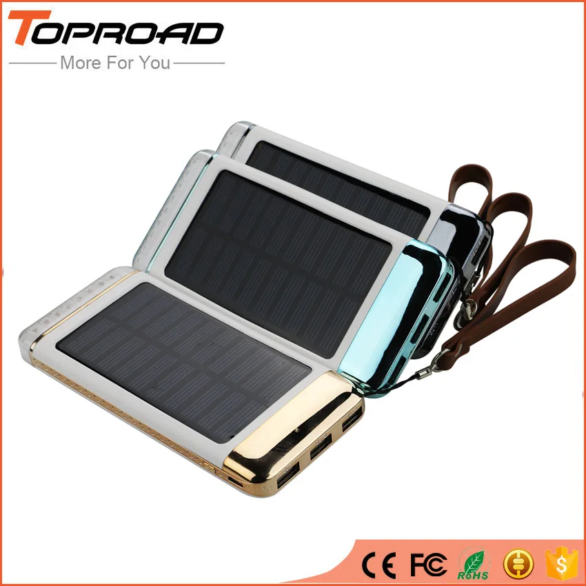 bilder für Tragbare Solar Power Bank 8000 mAh LED Lampe Camping Outdoor Power Externe Handy-akku Ladegerät Pack bateria externa bilder für Tragbare Solar Power Bank 8000 mAh LED Lampe Camping Outdoor Power Externe Handy-akku Ladegerät Pack bateria externa