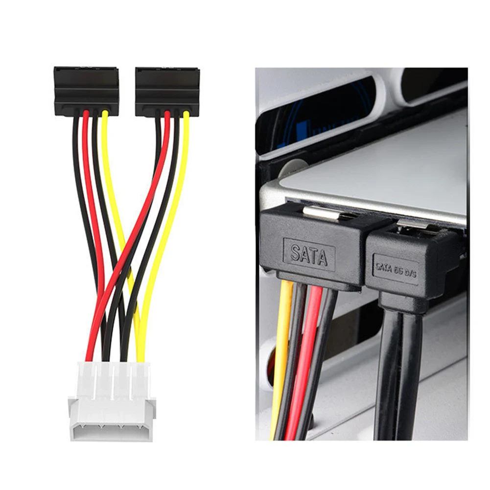 Горячий SATA 4 контактный штыревой к 15 Женский адаптер кабель жесткого диска шнур