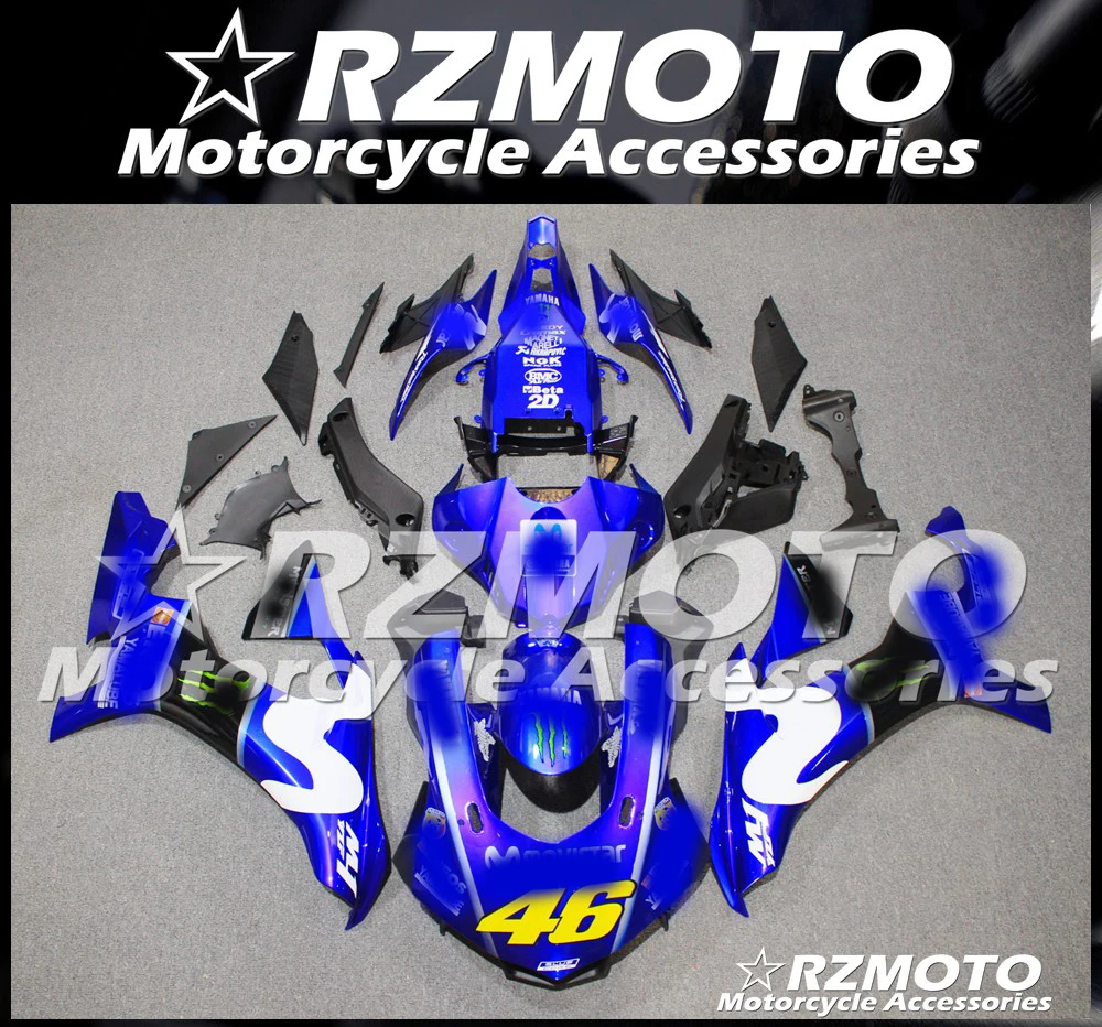 ABS обтекателя тело комплект пригодный для YAMAHA YZF1000 YZF R1 15 16 17 18 2015 2016 2017 2018 YM16|Полные