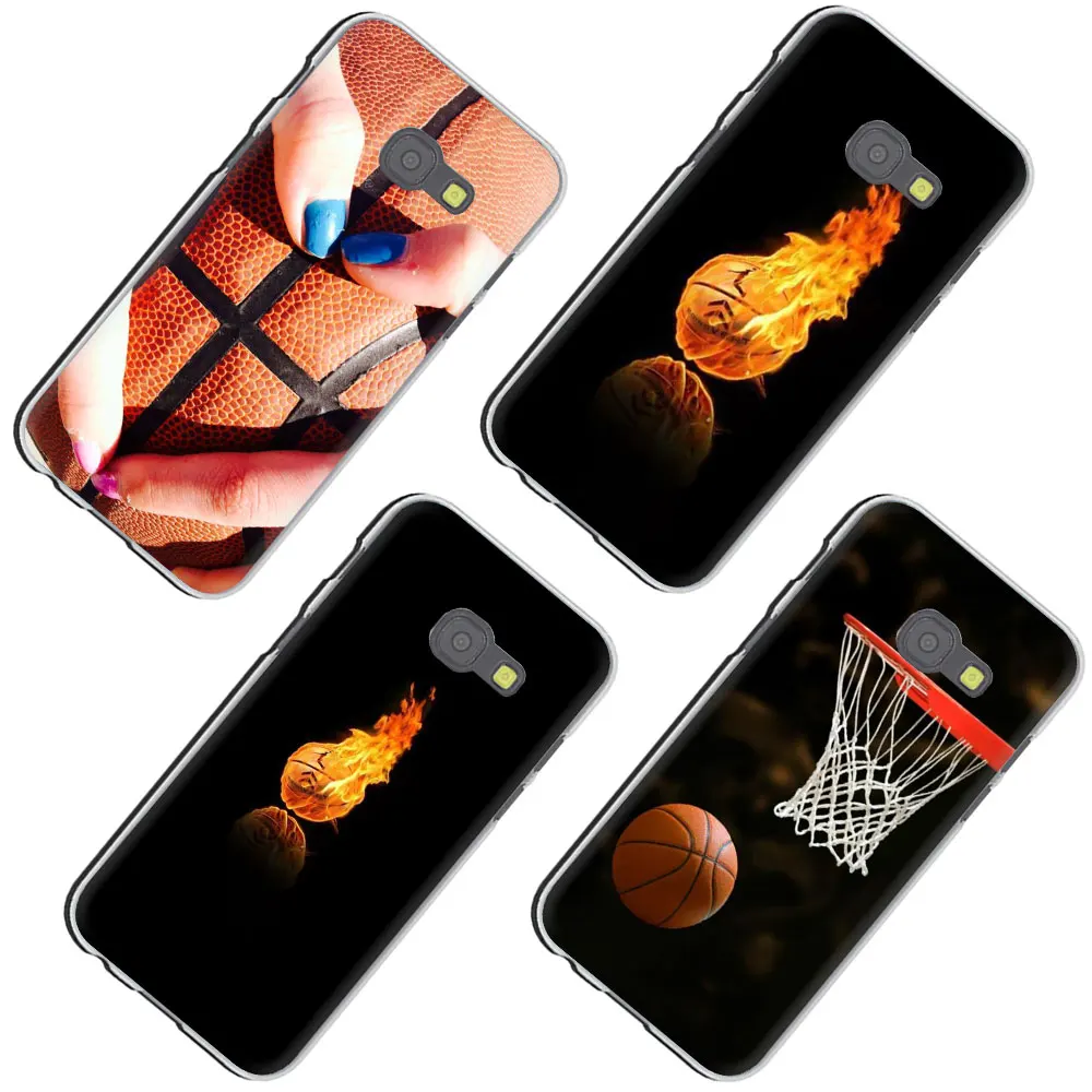Жесткий чехол для телефона Basketball dark Galaxy J8 J7 Duo J6 J5 J4 J3 J2 J1 Prime Plus 2017 EU US версия
