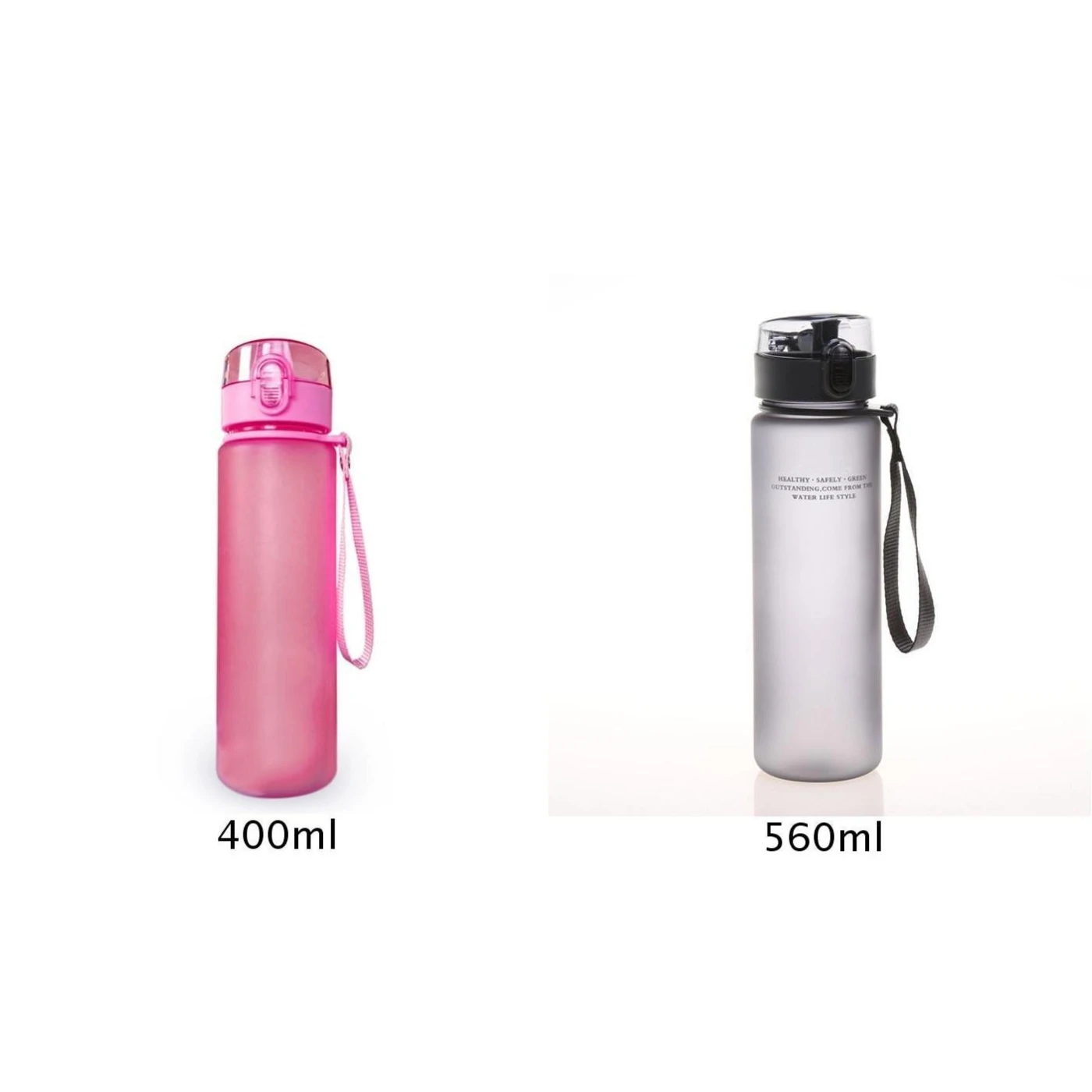 Outdoor Sport Travel Water Drink Bottle Portable Leak Proof Cup Bottle 400/560ml