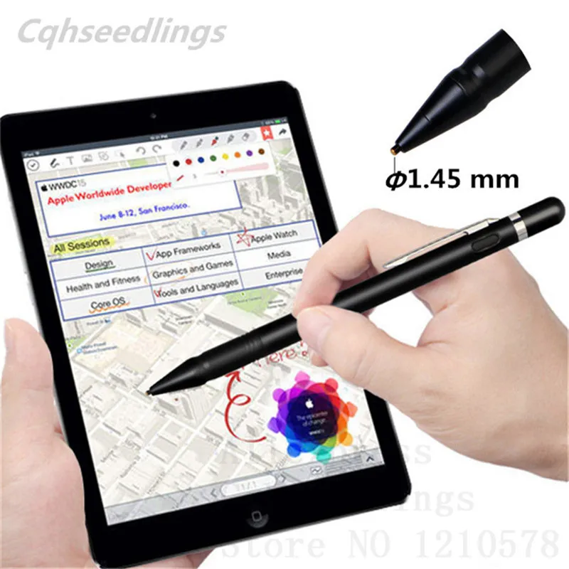 

High Precision Stylus pencil for apple ios Metal nib tablet touch pen capacitive screen drawing Writing for Android for samsung