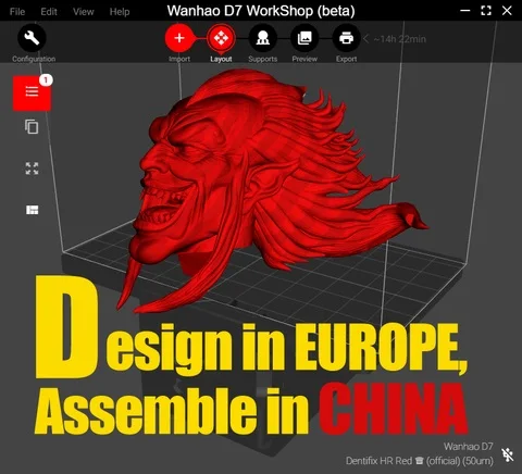 Wanhao ورشة عمل البرمجيات ل D7/D7 زائد القطاعة البرمجيات لجميع الأخرى متوافق 3D الطابعات