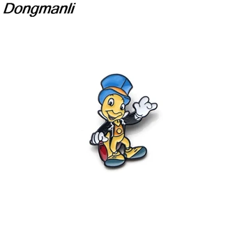 

P2725 Dongmanli wholesale 20pcs/lot Enamel Pins and Brooches for Women Men Lapel pin backpack bags badge